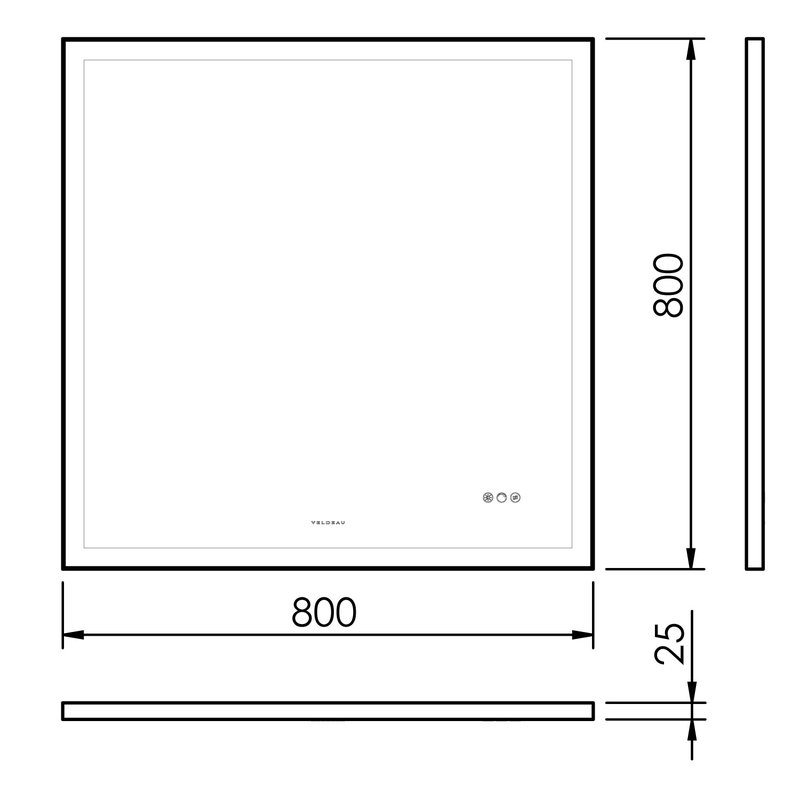 Atico LED Mirror 800