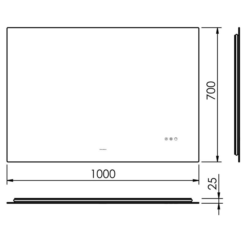 Tavora LED Mirror 1000