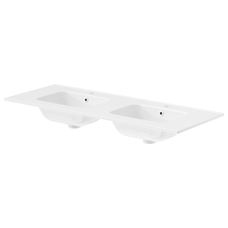 Henley Ceramic Vanity Basin 1210 Double Bowl