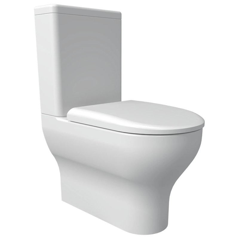 Ribble CC Rimless Pan & Cistern c/w Brinklow SC Seat